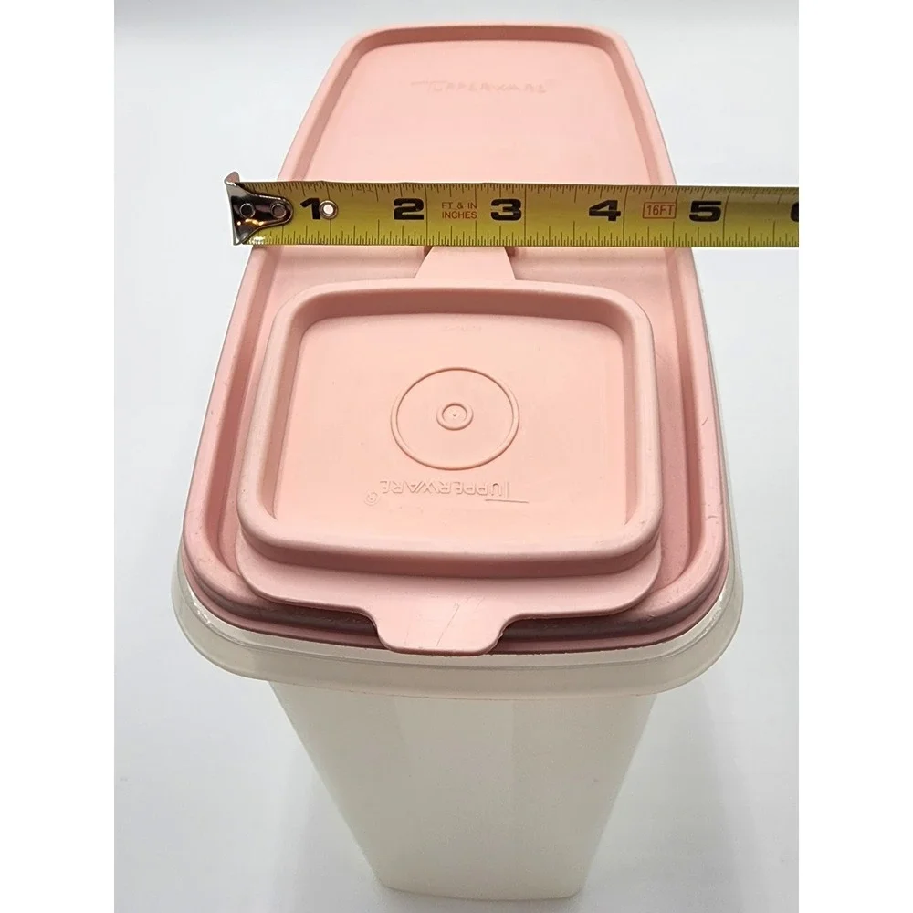 Tupperware Modular Mates Cereal Keeper Store N Pour Pink Lid 1588 1589 1590